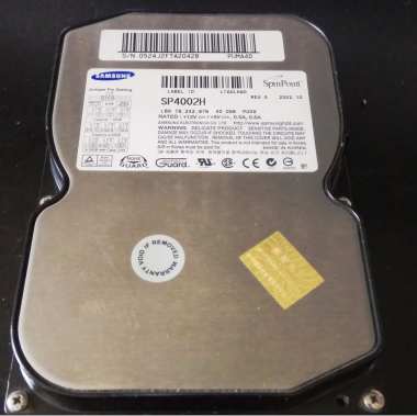 DIY: Samsung SP4002H Hard Drive Running Continuously