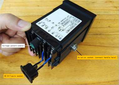 Compact Hot Air Gun: Quick-Connect Handle & PID Controller