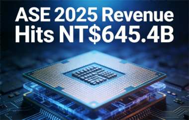 ASE 2025 Revenue Hits NT$645.4B, Second-Highest Ever ASE 2025 Revenue Hits NT$645.4B, Second-Highest Ever