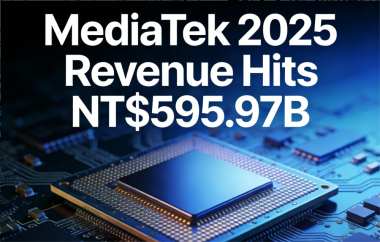 MediaTek 2025 Revenue Hits NT$595.97B