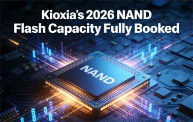 Kioxia's 2026 NAND Flash Capacity Fully Booked Kioxia's 2026 NAND Flash Capacity Fully Booked