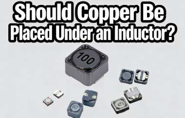 Should Copper Be Placed Under an Inductor?