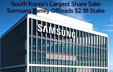 South Korea’s Largest Share Sale: Samsung Family Offloads $2.1B Stake
