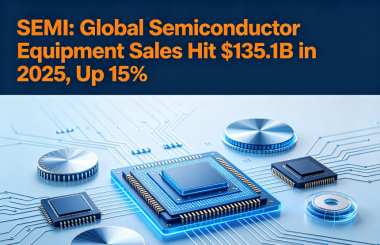 SEMI: Global Semiconductor Equipment Sales Hit $135.1B in 2025, Up 15%