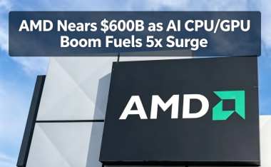 AMD Nears $600B as AI CPU/GPU Boom Fuels 5x Surge