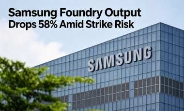  Samsung Foundry Output Drops 58% Amid Strike Risk