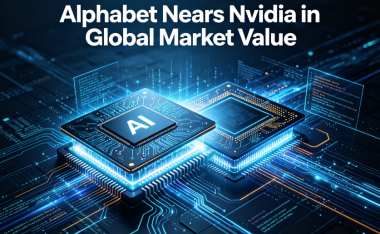 Alphabet Nears Nvidia in Global Market Value