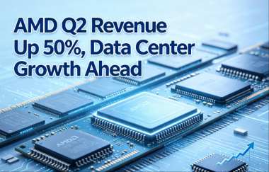 AMD Q2 Revenue Up 50%, Data Center Growth Ahead AMD Q2 Revenue Up 50%, Data Center Growth Ahead