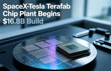 SpaceX-Tesla Terafab Chip Plant Begins $16.8B Build SpaceX-Tesla Terafab Chip Plant Begins $16.8B Build