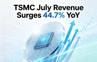 TSMC July Revenue Surges 44.7% YoY TSMC July Revenue Surges 44.7% YoY