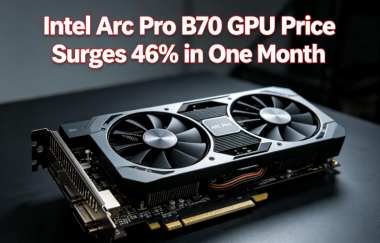 Intel Arc Pro B70 GPU Price Surges 46% in One Month Intel Arc Pro B70 GPU Price Surges 46% in One Month