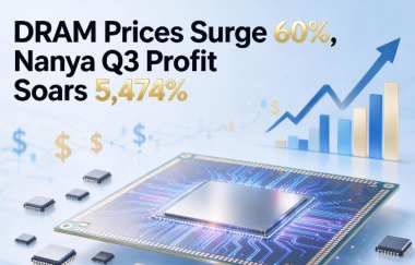 DRAM Prices Surge 60%, Nanya Q3 Profit Soars 5,474% DRAM Prices Surge 60%, Nanya Q3 Profit Soars 5,474%